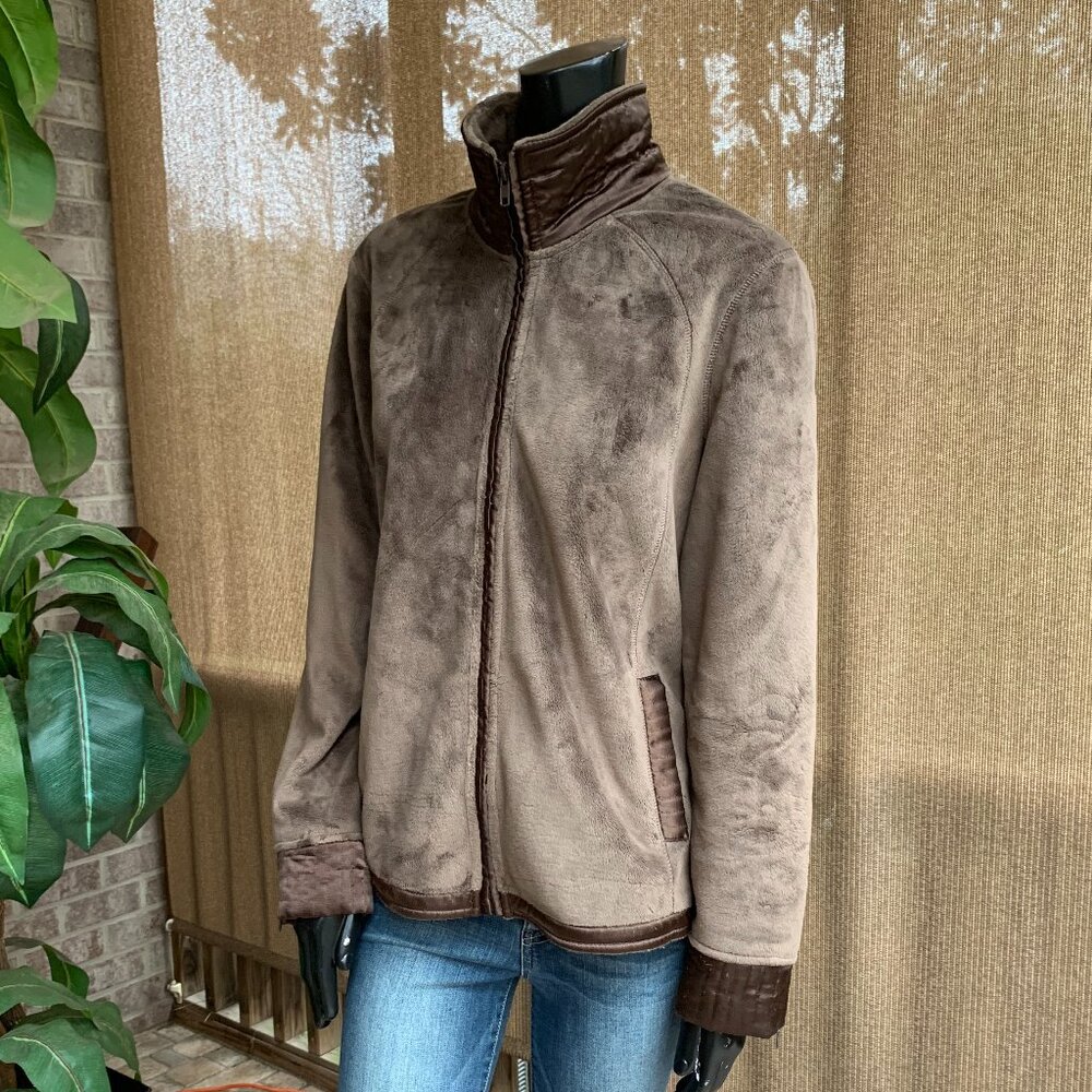 Pendleton Velour Satin Trim Jacket Sz L - Picture 4 of 16